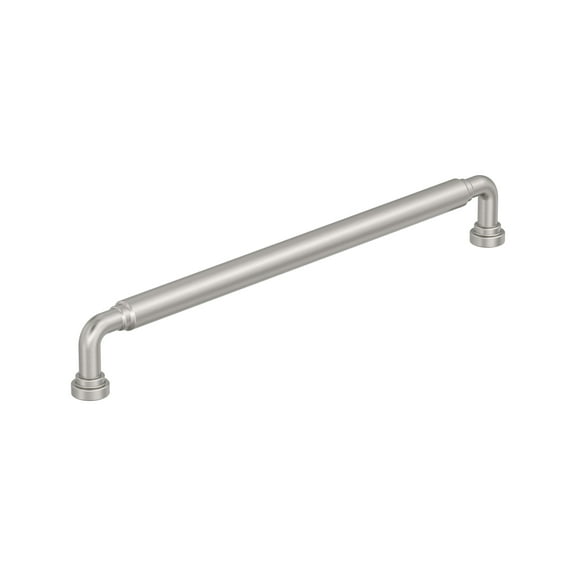 Amerock Coble 10-1/16 inch (256mm) Center-to-Center Satin Nickel Cabinet Pull