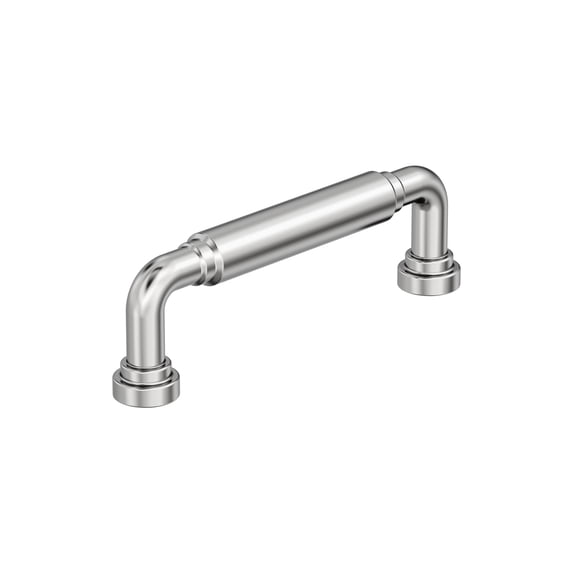 Amerock Coble 3-3/4 inch (96mm) Center-to-Center Polished Chrome Cabinet Pull