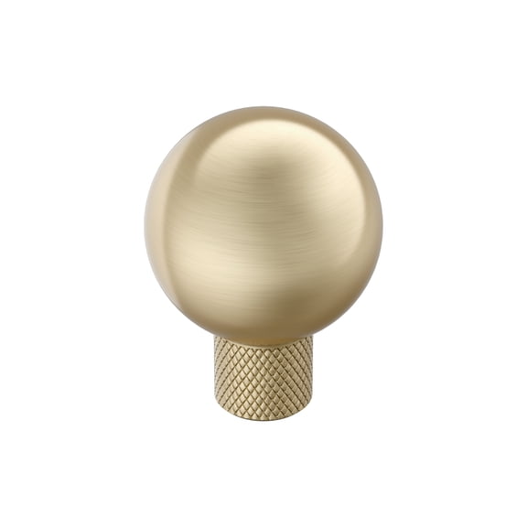 Amerock Collet 1-1/8 inch (29mm) Diameter Golden Champagne Cabinet Knob