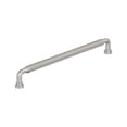 thumbnail image 1 of Amerock Collet 10-1/16 inch (256mm) Center-to-Center Satin Nickel Cabinet Pull, 1 of 6