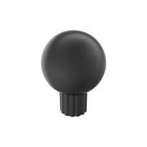 Amerock Cowrie 1-1/8 inch (29mm) Diameter Matte Black Cabinet Knob