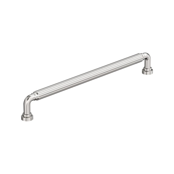 Amerock Cowrie 10-1/16 inch (256mm) Center-to-Center Polished Nickel Cabinet Pull