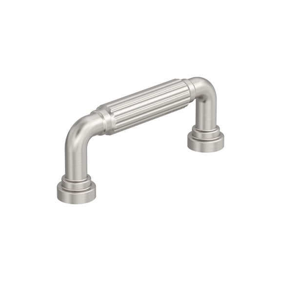 Amerock Cowrie 3 inch (76mm) Center-to-Center Satin Nickel Cabinet Pull