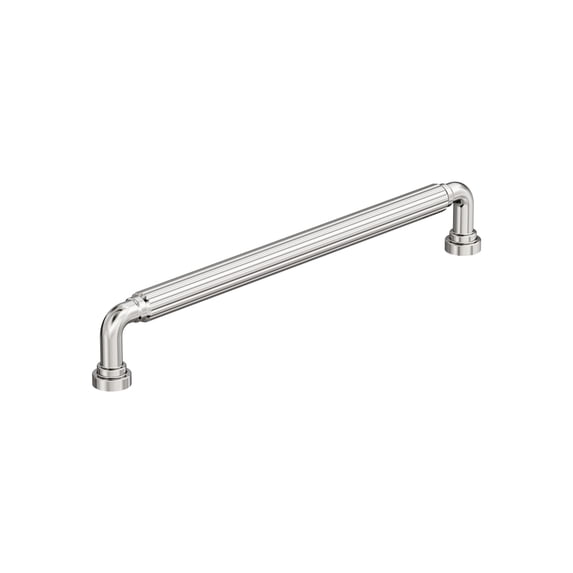 Amerock Cowrie 8-13/16 inch (224mm) Center-to-Center Polished Nickel Cabinet Pull