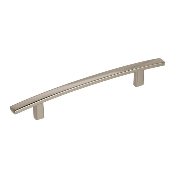 Amerock Cyprus 5-1/16 inch (128mm) Center-to-Center Polished Nickel Cabinet or Furniture Pull, 25 Pack