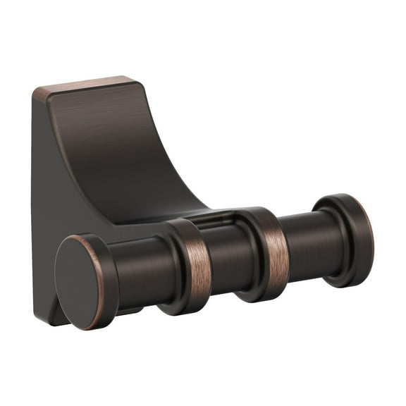 Amerock Davenport Oil-Rubbed Bronze Double Prong Robe Hook