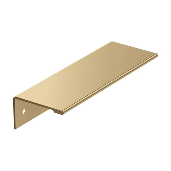 Amerock Edge Pulls 3-3/4 inch (96mm) Center-to-Center Champagne Bronze Cabinet Edge Pull, 10 Pack