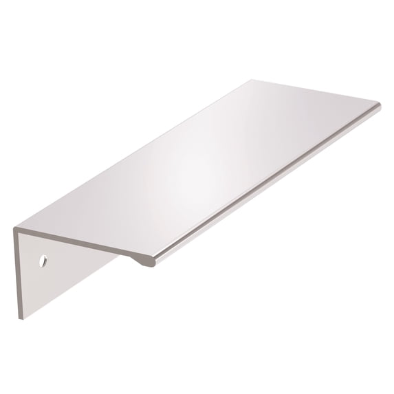 Amerock Edge Pulls 3-3/4 inch (96mm) Center-to-Center Polished Chrome Cabinet Edge Pull, 10 Pack