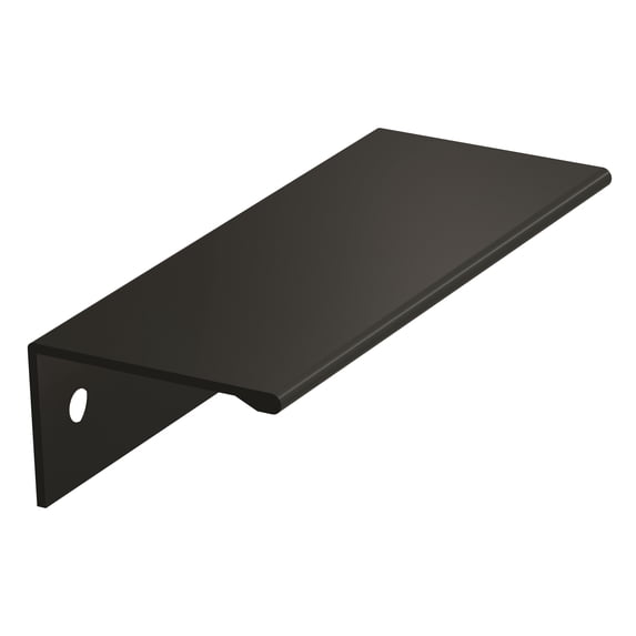 Amerock Edge Pulls 3 inch (76mm) Center-to-Center Matte Black Cabinet Edge Pull, 25 Pack