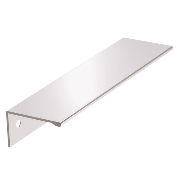 Amerock Edge Pulls 5-1/16 inch (128mm) Center-to-Center Polished Chrome Cabinet Edge Pull, 10 Pack