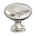 thumbnail image 1 of Amerock Edona 1-1/4 inch (32mm) Diameter Polished Nickel Cabinet Knob - 10 Pack, 1 of 3