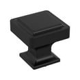 thumbnail image 1 of Amerock Eleva 1-3/16 inch (30mm) Length Matte Black Cabinet Knob, 25 Pack, 1 of 4
