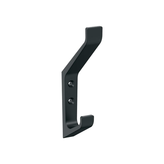 Amerock Emerge Contemporary Double Prong Matte Black Wall Hook