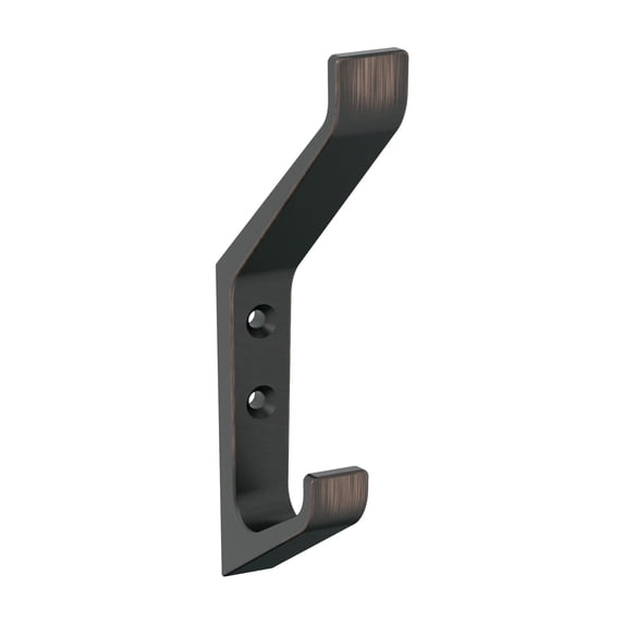 Amerock Emerge Contemporary Double Prong Oil-Rubbed Bronze Wall Hook