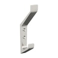 thumbnail image 1 of Amerock Emerge Contemporary Double Prong Satin Nickel Wall Hook, 1 of 9