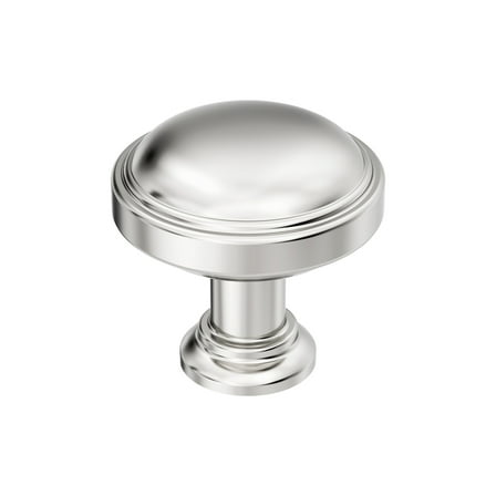Amerock Enlivity 1-1/4 inch (32mm) Diameter Polished Nickel Cabinet Knob