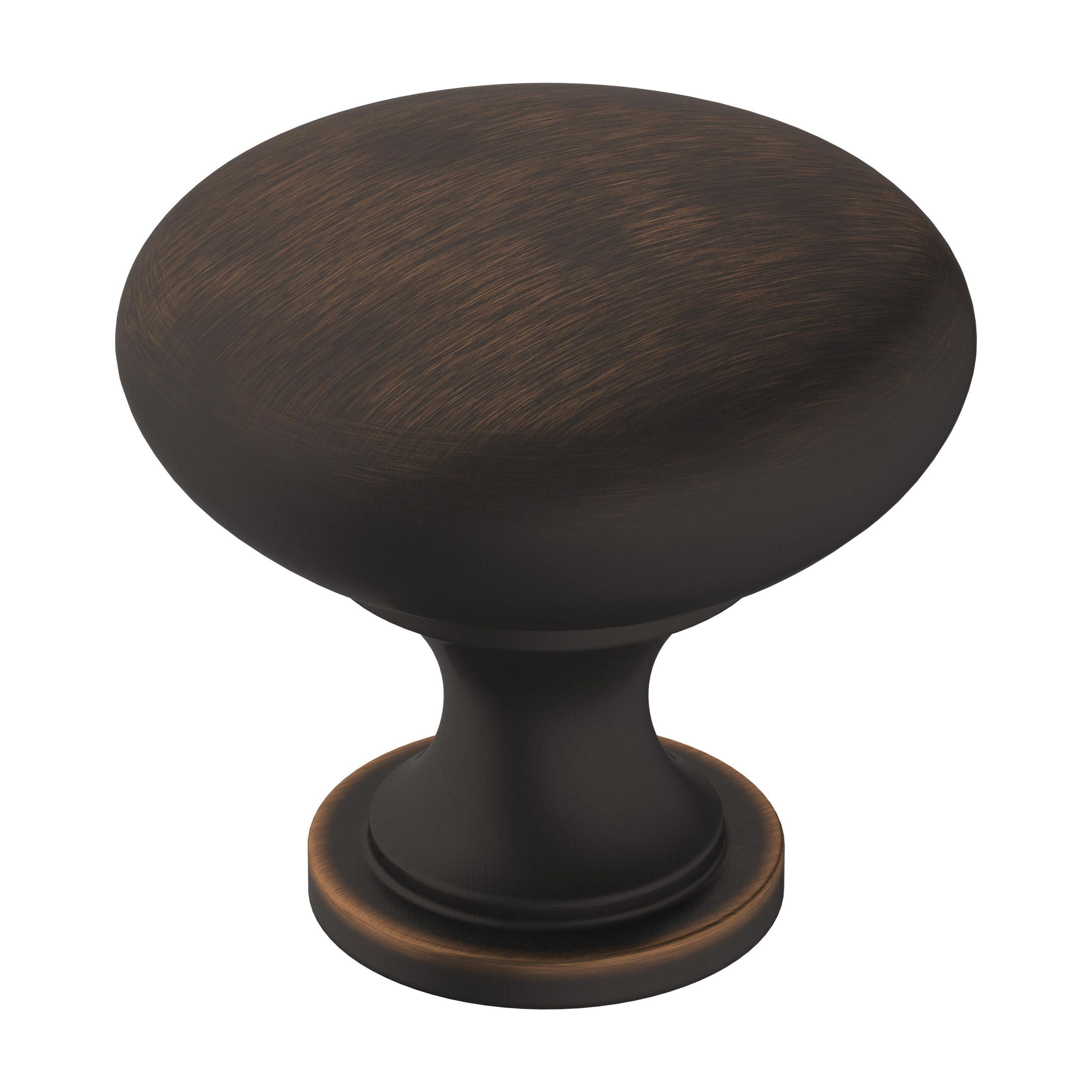 Amerock Era 1-1/4 inch Diameter Oil-Rubbed Bronze Cabinet Knob, 10 Pack ...