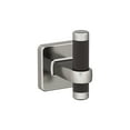 thumbnail image 1 of Amerock Esquire Brushed Nickel/Oil-Rubbed Bronze Single Prong Robe Hook, 1 of 9