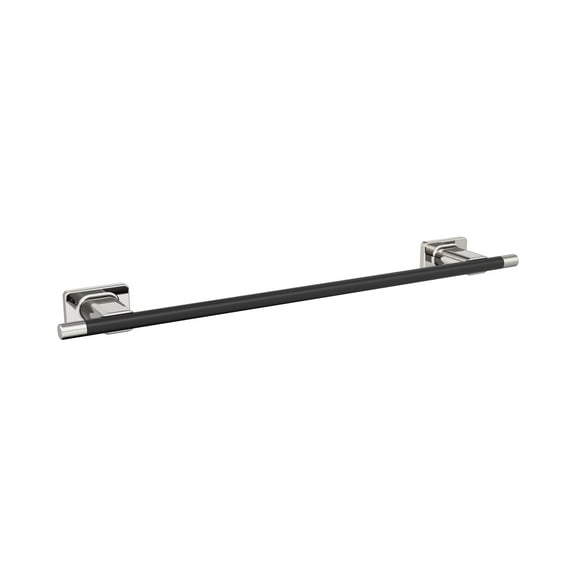 Amerock Esquire Polished Nickel/Black Bronze 18 inch (457mm) Towel Bar