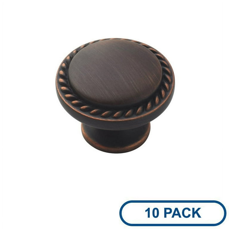 Allison Value 1-3/16 in (30 mm) Diameter Oil-Rubbed Bronze Cabinet Knob - 10 Pack Allison Value 1-3/16 in (30 mm) Diameter Oil-Rubbed Bronze Cabinet Knob - 10 Pack