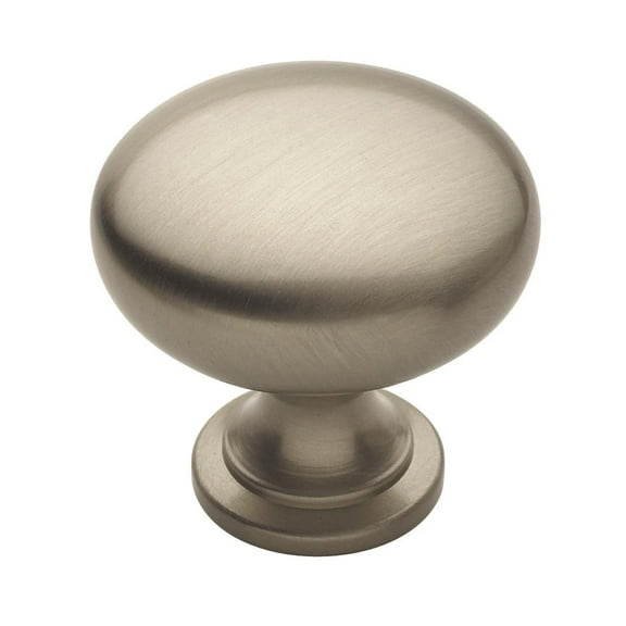 Amerock Everyday Heritage 1-3/16 inch (30mm) Diameter Satin Nickel Cabinet Knob, 10 Pack