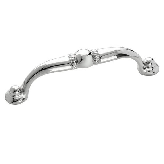 Amerock Everyday Heritage 3-3/4 in (96 mm) Center-to-Center Polished Chrome Cabinet Pull