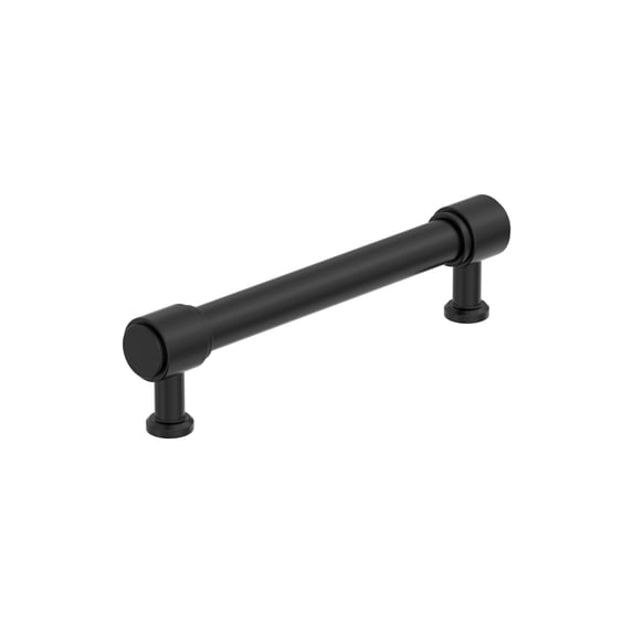 Amerock Faircrest 5-1/16 inch (128mm) Center-to-Center Matte Black Cabinet Pull