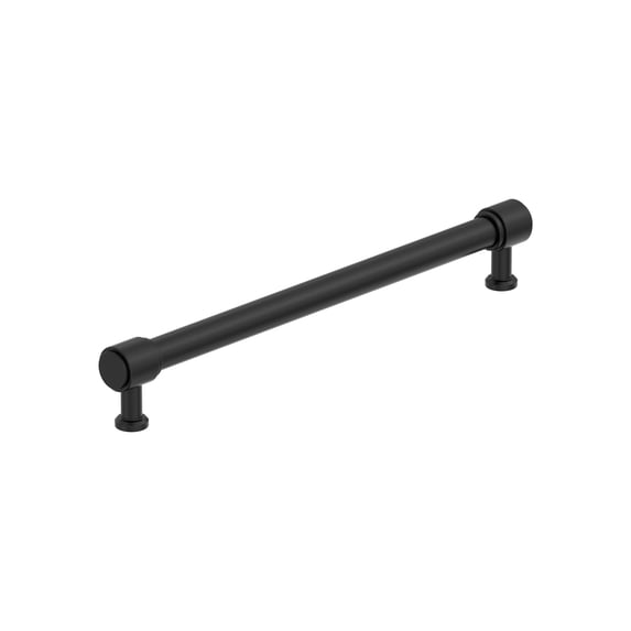 Amerock Faircrest 8-13/16 inch (224mm) Center-to-Center Matte Black Cabinet Pull