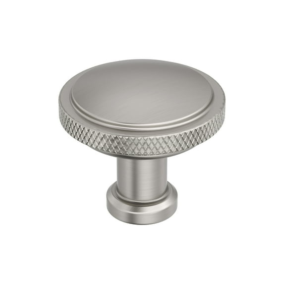 Amerock Faraday 1-1/4 inch (32mm) Diameter Satin Nickel Cabinet Knob