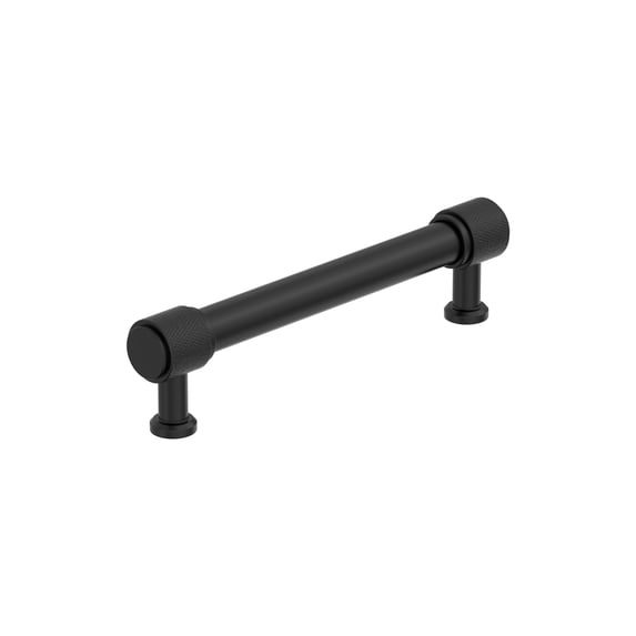 Amerock Faraday 5-1/16 inch (128mm) Center-to-Center Matte Black Cabinet Pull