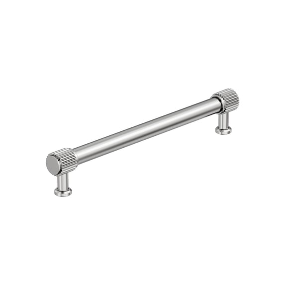Amerock Farewind 7-9/16 inch (192mm) Center-to-Center Polished Nickel Cabinet Pull