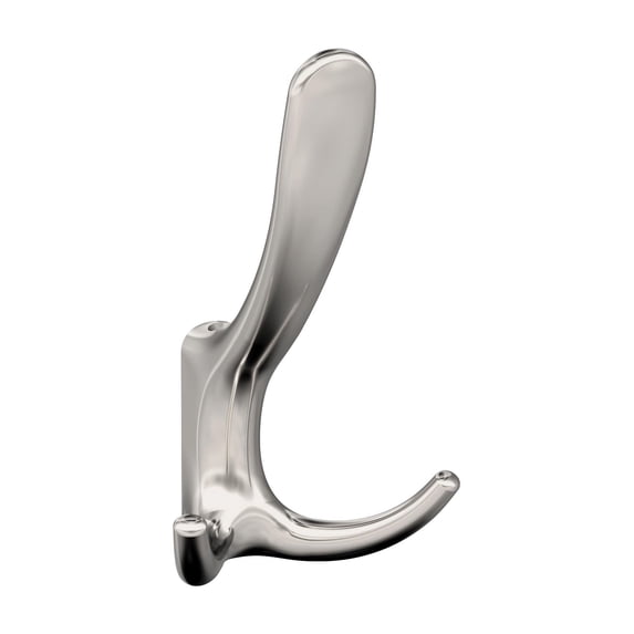 Amerock Finesse Transitional Triple Prong Polished Nickel Wall Hook