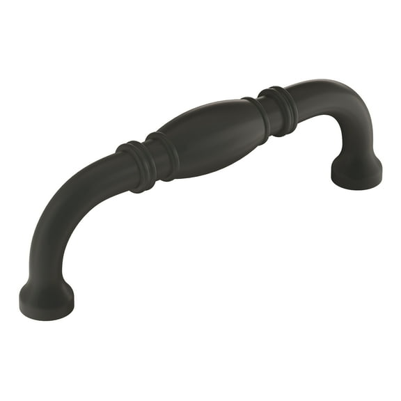 Amerock Granby 3-3/4 inch Center-to-Center Matte Black Cabinet Pull, 25 Pack