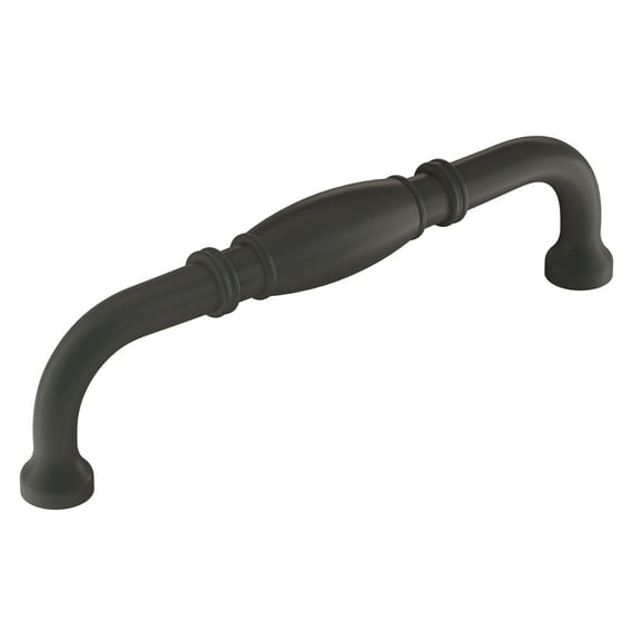 Amerock Granby 5-1/16 inch Center-to-Center Matte Black Cabinet Pull, 10 Pack