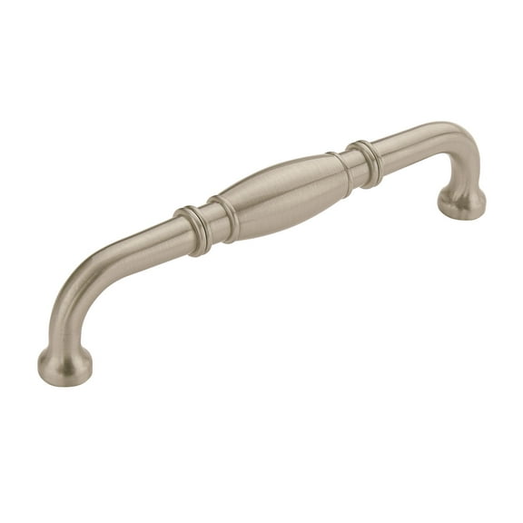 Amerock Granby 6-5/16 inch Center-to-Center Satin Nickel Cabinet Pull, 10 Pack