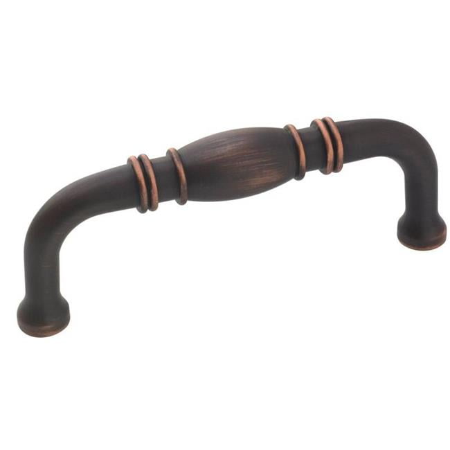 Amerock 1875417 Cabinet Pull 3-3/8 in L Handle Zinc Oil-Rubbed Bronze