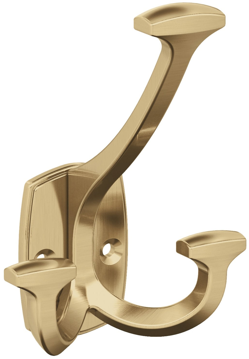 Champagne Bronze Triple Prong Decorative Wall Hook
