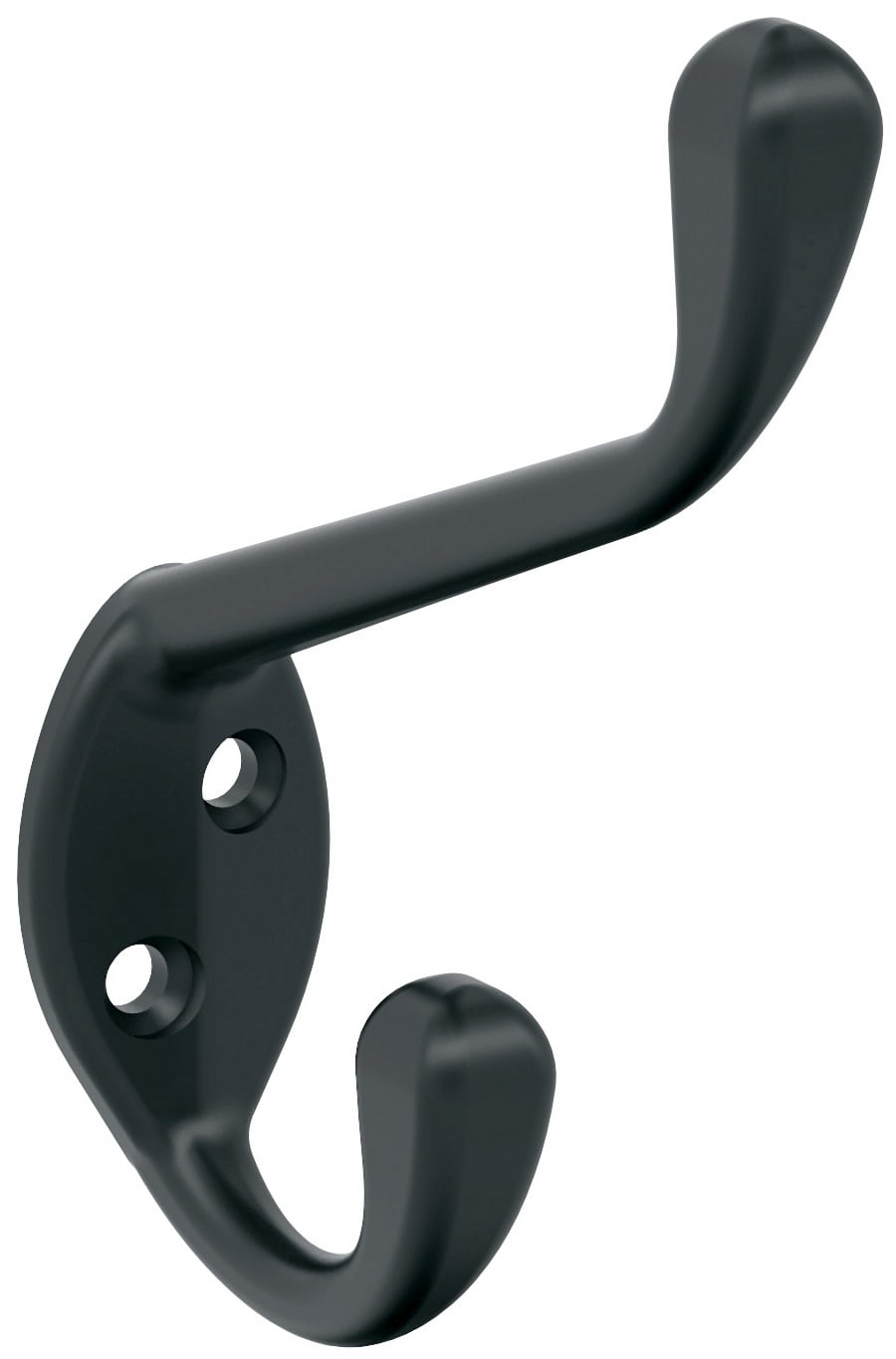 Amerock H55451 Noble Double Robe Hook - Black - Walmart.com