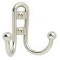 thumbnail image 1 of Amerock Double Prong Silver Robe Hook, 1 of 3