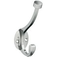 thumbnail image 1 of Amerock Adare Traditional Double Prong Polished Chrome Wall Hook, 1 of 7