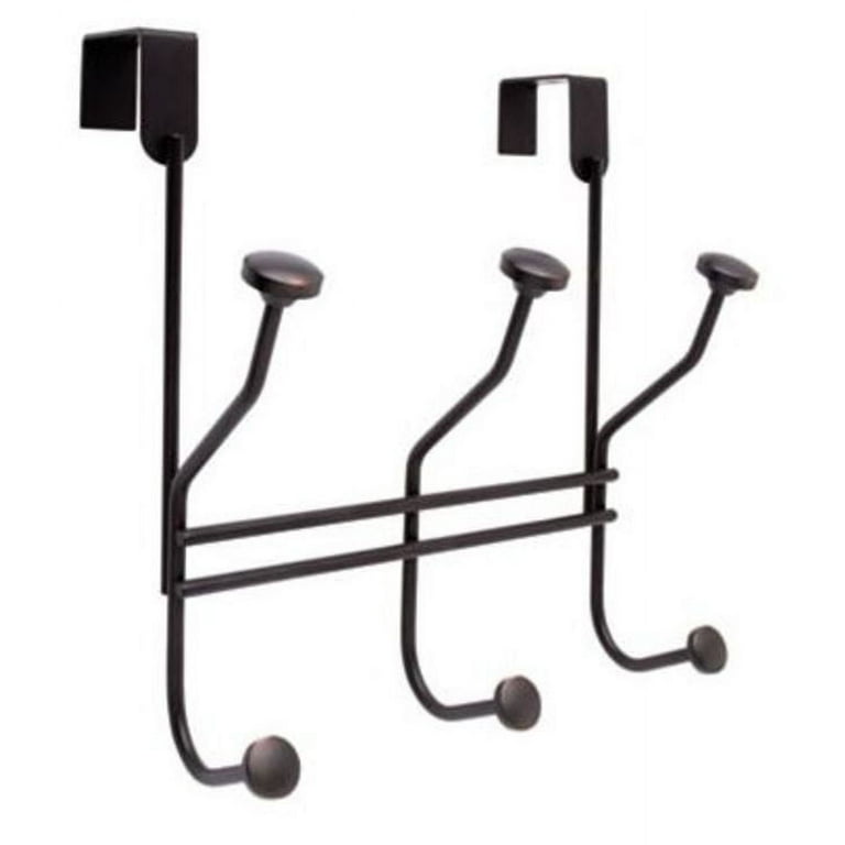 Amerock 9-5/16 in. L White Steel Medium Multiple Over the Door Hook 1 pk Amerock 9-5/16 in. L White Steel Medium Multiple Over the Door Hook 1 pk