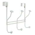 thumbnail image 1 of 3 Hook Silver Over-the-Door Hook Rack, 1 of 2
