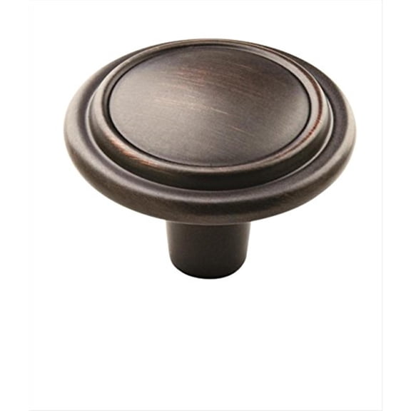 Allison Value 1-1/4 in (32 mm) Diameter Oil-Rubbed Bronze Cabinet Knob - 10 Pack