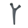 thumbnail image 1 of Amerock Kodiak Contemporary Double Prong Matte Black Wall Hook, 1 of 9