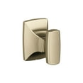 thumbnail image 1 of Amerock Highland Ridge Golden Champagne Single Prong Robe Hook, 1 of 9