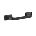 thumbnail image 1 of Amerock Highland Ridge Matte Black Pivoting Double Post Toilet Paper Holder, 1 of 8