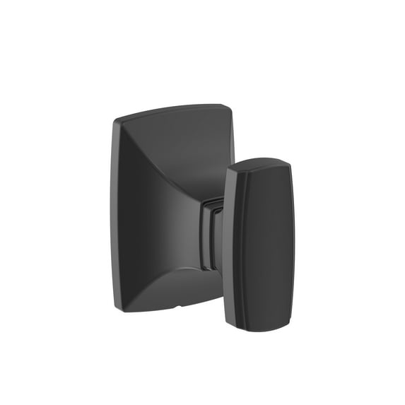 Amerock Highland Ridge Matte Black Single Prong Robe Hook