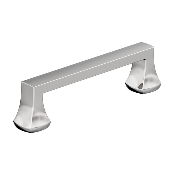 Amerock Hybridize 3-3/4 inch Center-to-Center Polished Chrome Cabinet Pull, 25 Pack