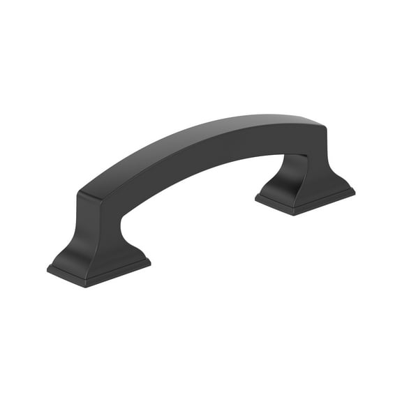 Amerock Incisive 3 inch (76mm) Center-to-Center Matte Black Cabinet Pull, 10 Pack