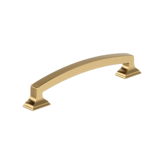 Amerock Incisive 5-1/16 inch (128mm) Center-to-Center Champagne Bronze Cabinet Pull, 10 Pack